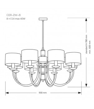 Candelabru CERO CER-ZW-8(N)