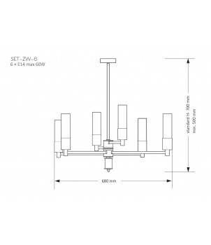 Candelabru SETI SET-ZW-6(Z)