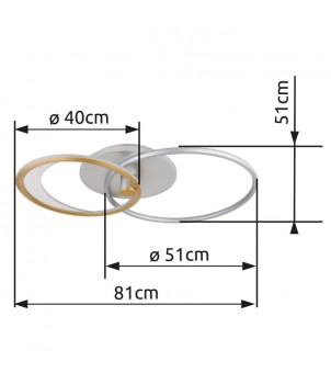 Plafoniera UMBRA 67333-40