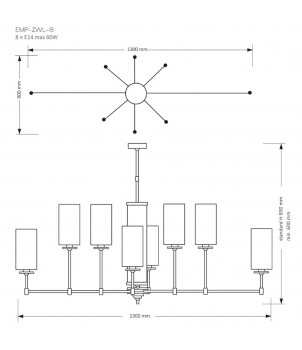 Candelabru EMPOLI EMP-ZWL-8(Z)