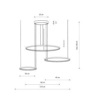 Lustra CIRCOLO LED 4000K 10867