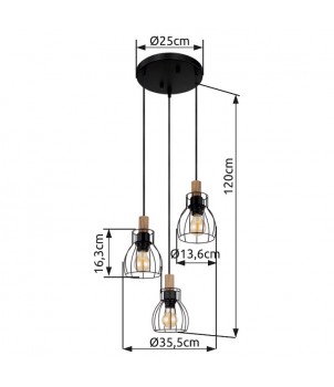 Lustra MINA 15326-3H1