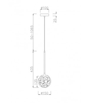 Lustra LIGERO MOD061PL-01BS