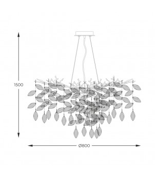 Candelabru CINDY MD4115-1-EGN