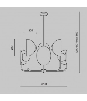 Candelabru TROPIC MOD164PL-06BS