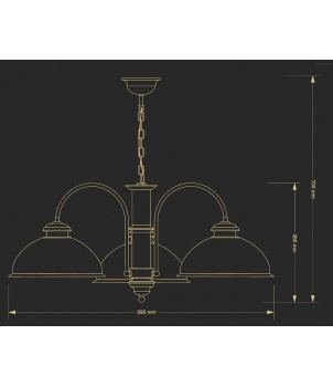 Candelabru LIDO LID-ZW-3(P)