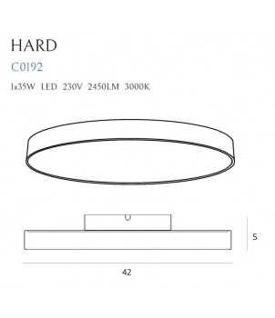 Plafoniera HARD C0232