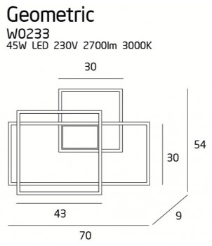 Aplica GEOMETRIC W0233D