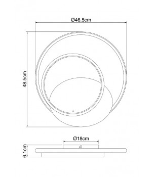 Plafoniera RODAN 48438-36