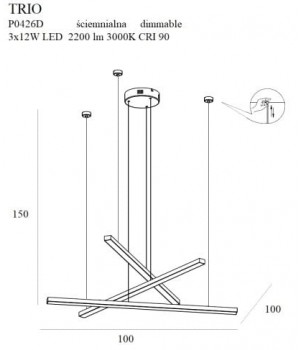 Lustra TRIO 3 P0426D