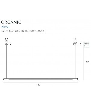 Lustra ORGANIC HORIZON P0358D