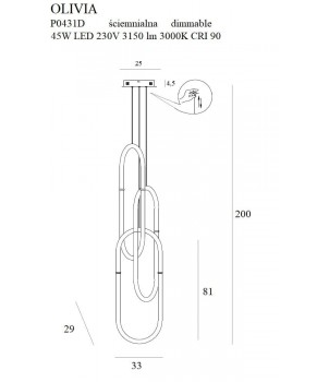Lustra OLIVIA P0431D