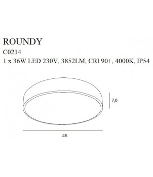 Plafoniera ROUNDY C0214