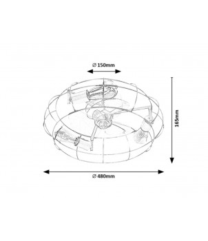 Plafoniera CADMUS 71043