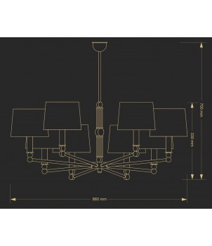 Candelabru TAMARA TAM-ZW-8(Z/A)