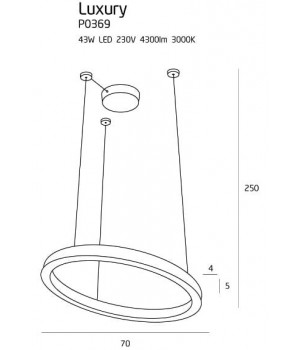 Lustra LUXURY P0369D