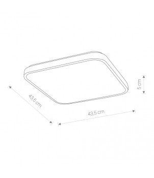 Plafoniera AGNES SQUARE LED 32W 4000K 8134