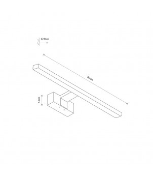 Aplica CEZANNE LED L 3000K 10674