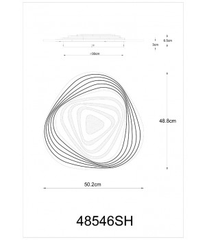 Plafoniera JOCELYN 48546SH