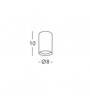 Spot Aplicat TUBE A1347.11.Cu/10