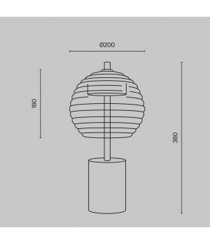 Veioza RUECA P060TL-L12BK