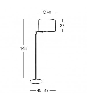 Lampadar HILTON SAND 1264.41.4