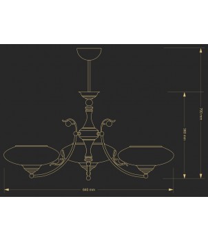 Candelabru CASAMIA CAS-ZW-3(P)