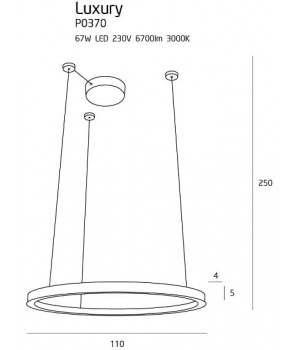 Lustra LUXURY P0370D
