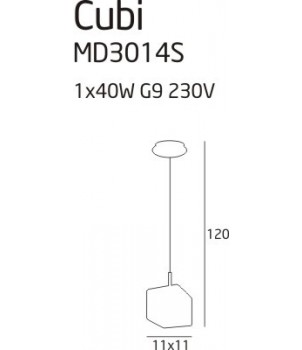 Lustra CUBI 11 MD3014S-1W