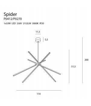 Lustra SPIDER P0412