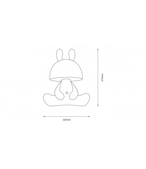 Veioza BUNNY KDR-6301-WH