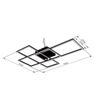 Plafoniera GABRIEL 67227-40NBSH