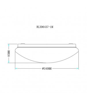 Plafoniera CARPI RLX96437-1M