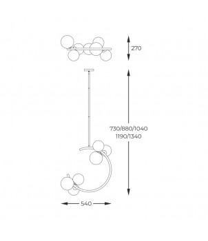 Lustra MOLECULE P0454-06Q-F7AA