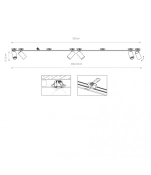 Plafoniera Incastrata MONO VI 7832