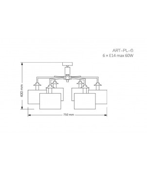 Lustra ARTU ART-PL-6(N)