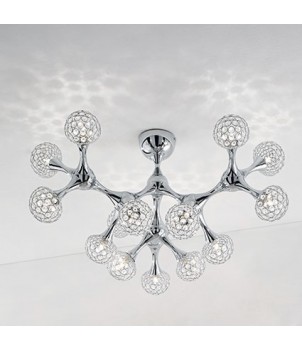 Lustra NODI CRYSTAL PL15 CROMO 093512