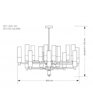 Candelabru SETI SET-ZW-20(Z)