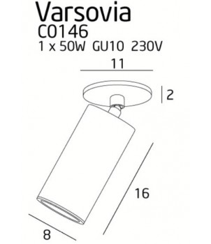 Spot Aplicat VARSOVIA C0146