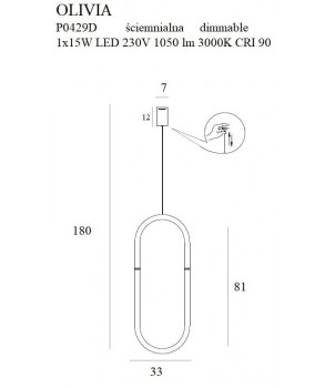 Lustra OLIVIA P0429D