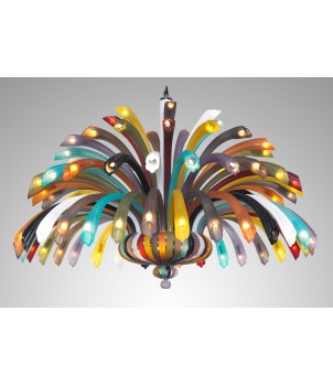 Candelabru SUPER DAVINCI MULTICOLOUR 640186 90/32+24+16+8 FROSTED