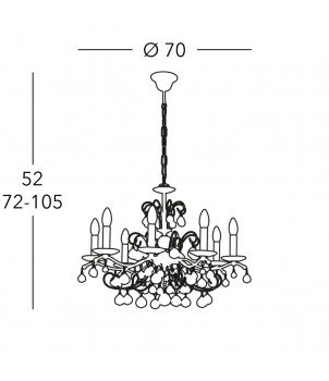 Candelabru CARMEN II 3234.88.3.KoT