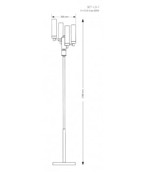 Lampadar SETI SET-LS-1(N)