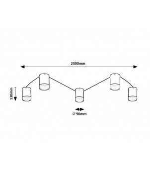 Plafoniera LOOPLAB 71295