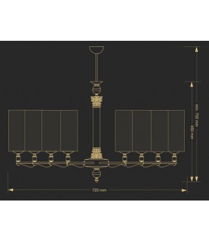 Candelabru MERANO MER-ZW-8(P)