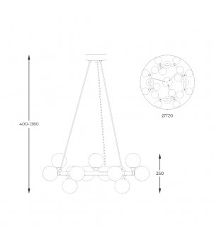 Candelabru BOBO P0462-20C-F7AA