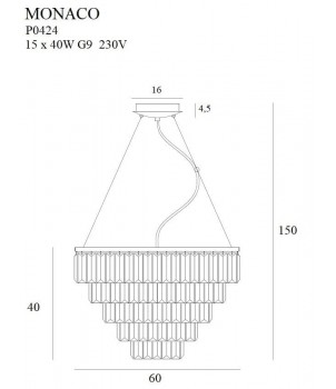 Candelabru MONACO P0424