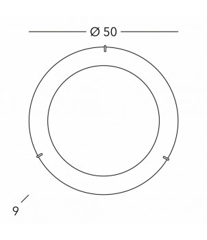 Plafoniera MOON A1306.13LED.5.Ag