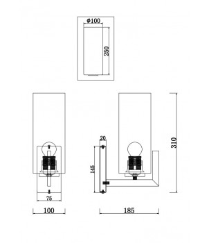 Aplica FORTANO MOD089WL-01BS