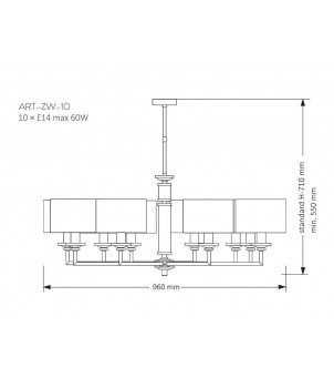 Candelabru ARTU ART-ZW-10(Z)